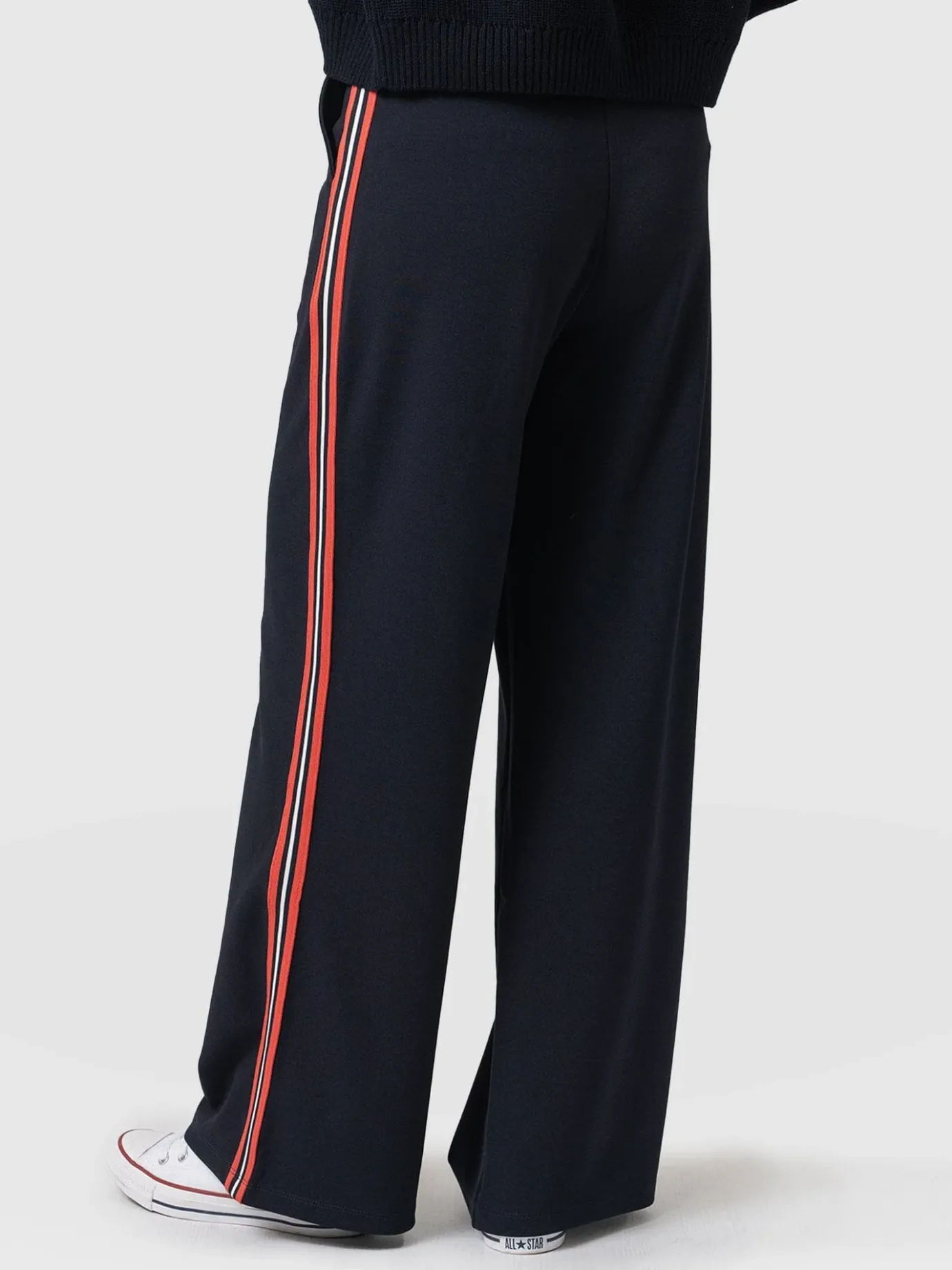 Pants|Saint and Sofia Victory Straight Leg Pant - Navy/Red Stripe