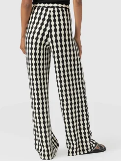 Pants|Saint and Sofia Victory Wide Leg Pant - Black/Cream