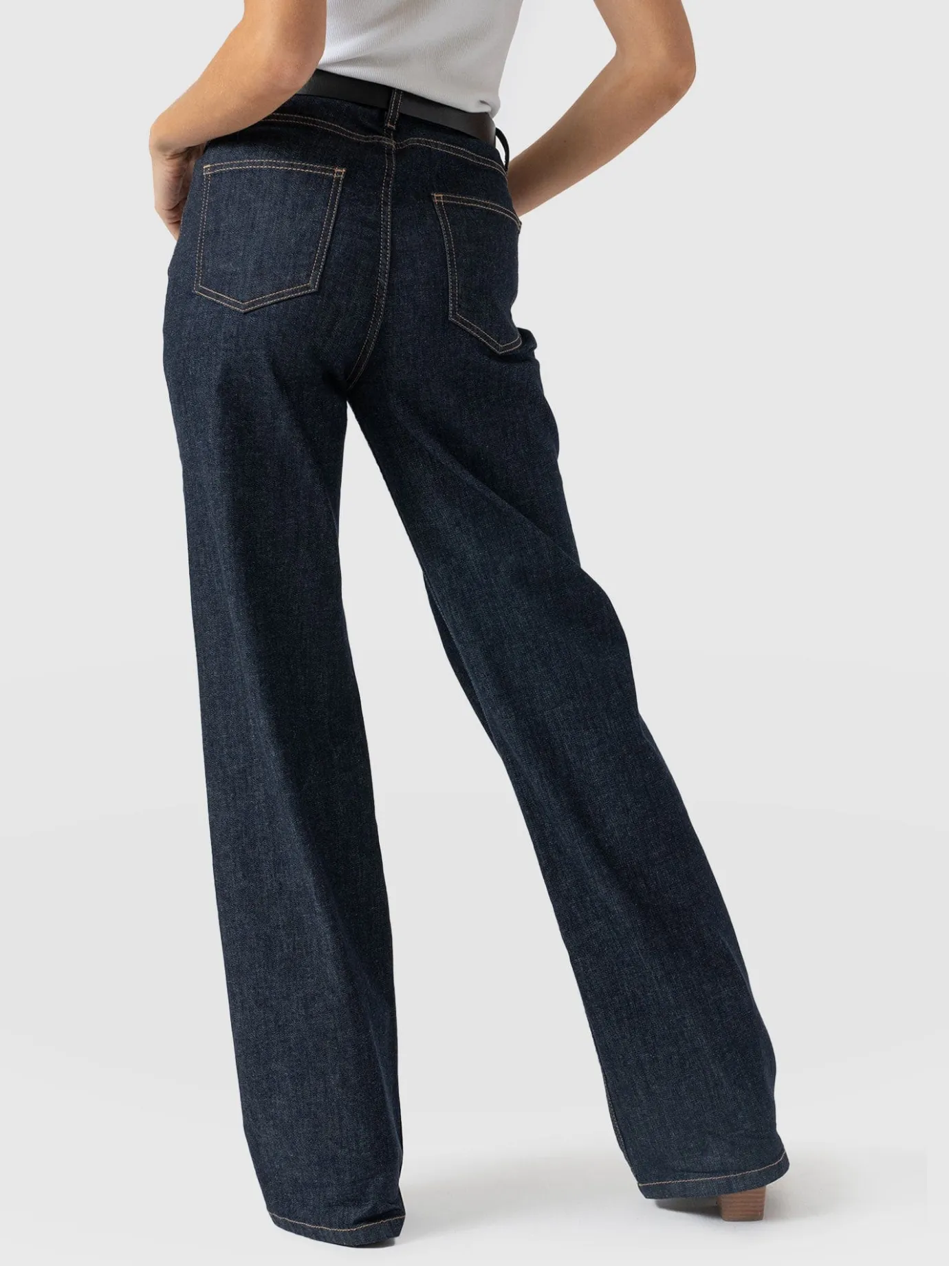 Denim & Jeans|Pants|Saint and Sofia Wide Leg Jeans - Indigo Blue